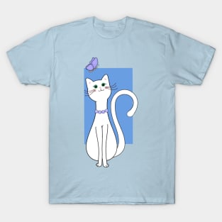 Pretty Kitty with pearls T-Shirt